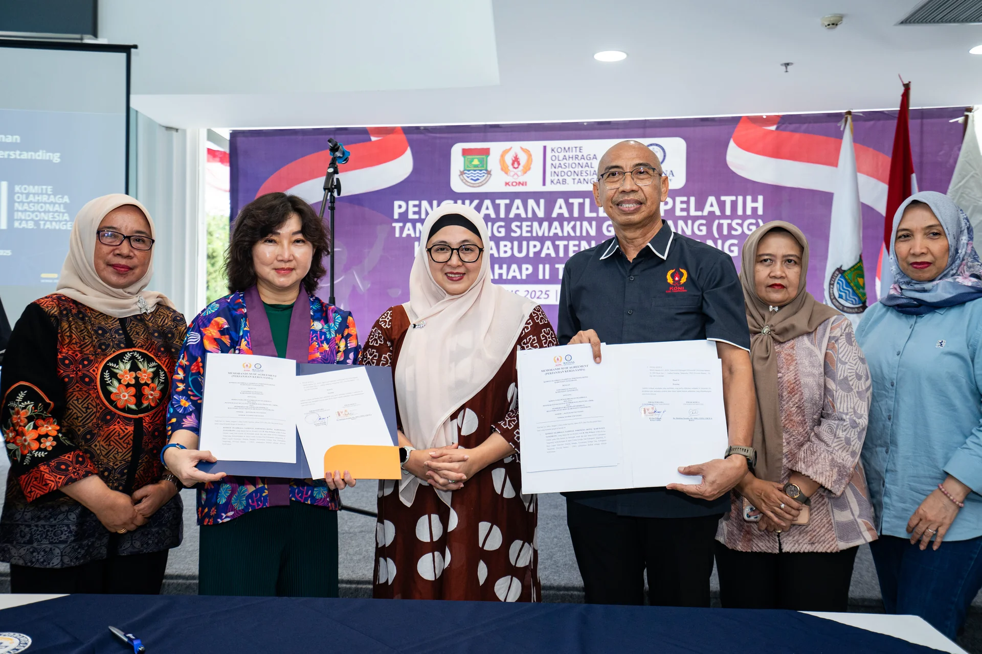 Sinergi Pendidikan dan Olahraga: Matana University dan KONI Kabupaten Tangerang Jalin MoU, Disaksikan Wakil Bupati