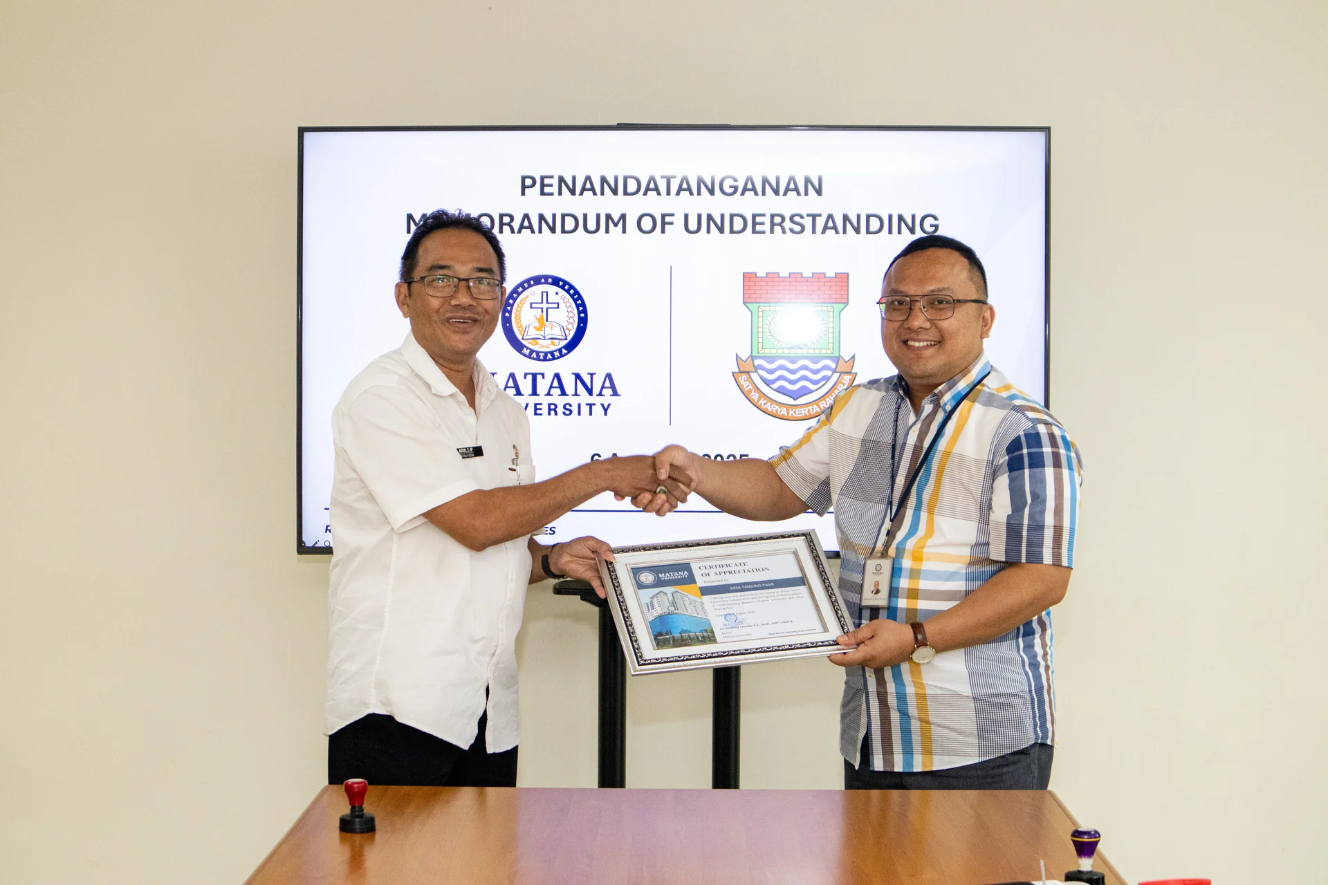Universitas Matana dan Desa Tanjung Pasir Jalin Kerja Sama Strategis Wujudkan Kampus Berdampak