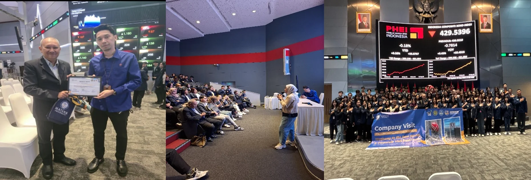 Himpunan Mahasiswa Prodi Manajemen dan Manivesto Universitas Matana Gelar Company Visit ke IDX dan Orang Tua Group