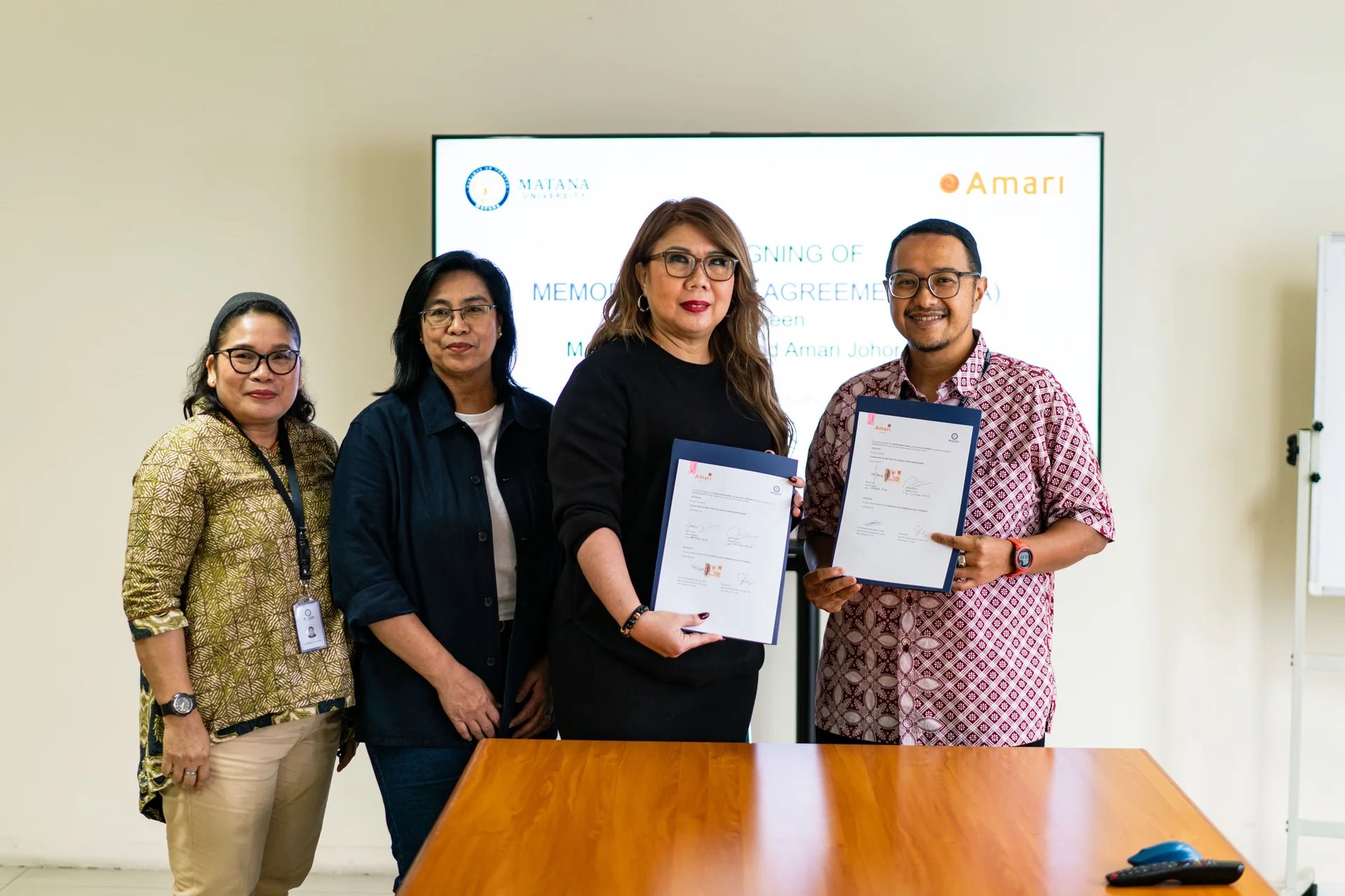 Fakultas Bisnis dan Pariwisata Universitas Matana Resmi Gandeng Amari Johor Bahru untuk Program Magang Internasional